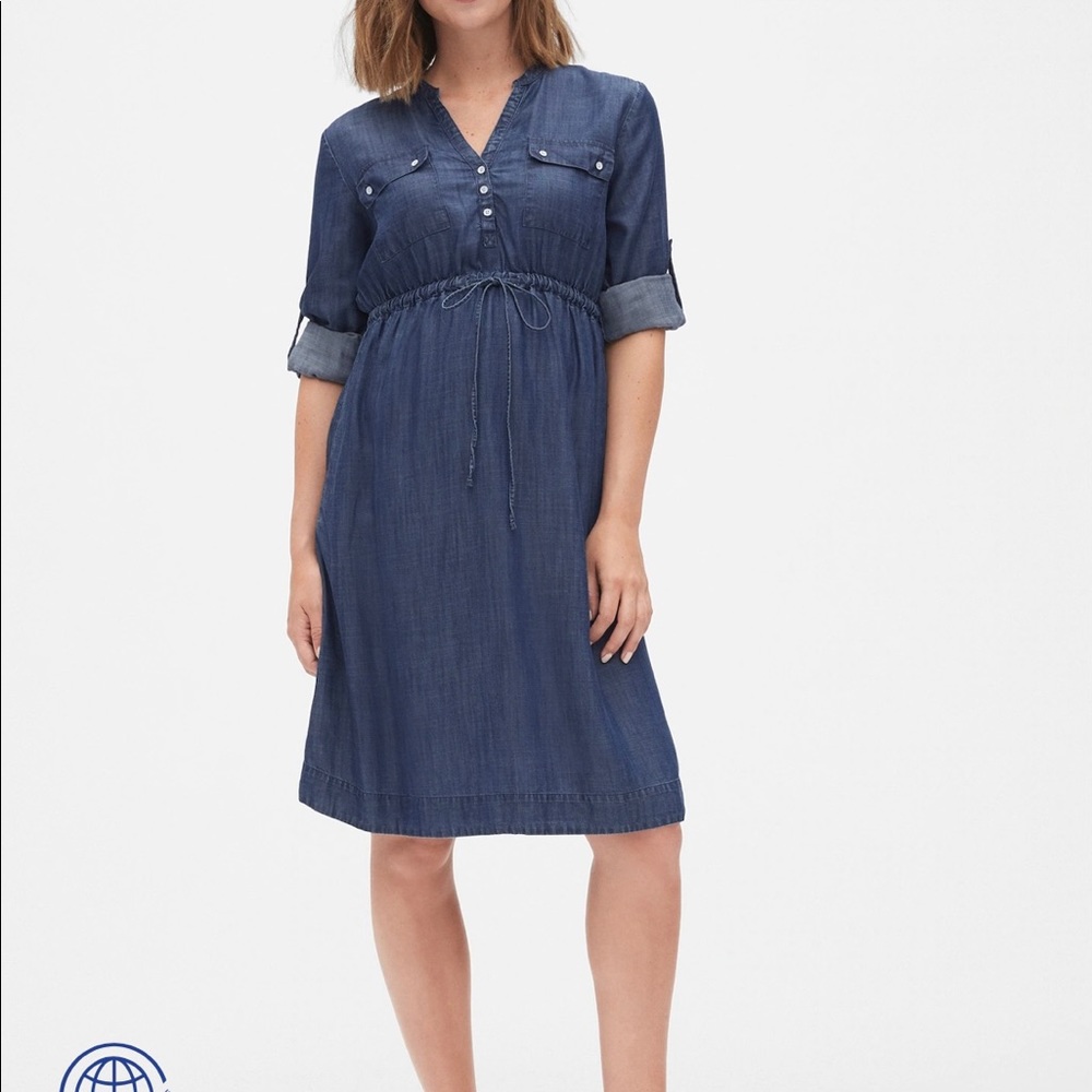 GAP Maternity Denim Dress (tencel lyocell)
